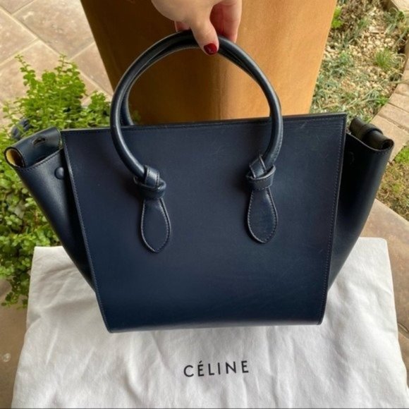 SOLD Celine Small Knot Tie Palmellato Leather Tote - Picture 5 of 16